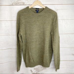 J. Crew Slim Fit Wool Crewneck Sweater Elbow Patch